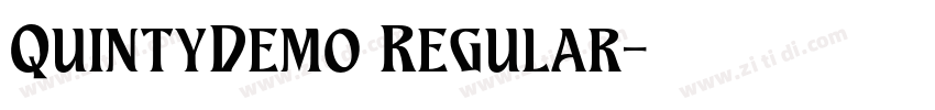 QuintyDemo Regular字体转换